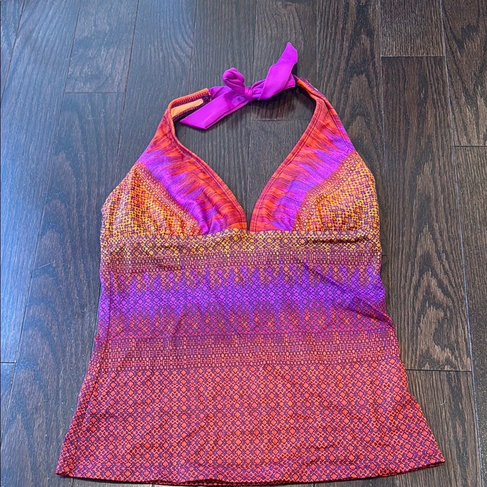 Colorful Gradient Halter Top